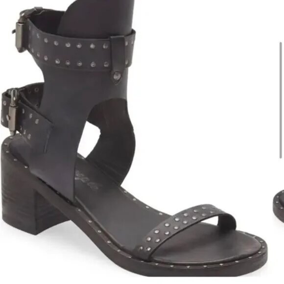 Brand New Free People Happiness Heeled Cowboy Brown Sandals size EU 37 - Picture 3 of 12